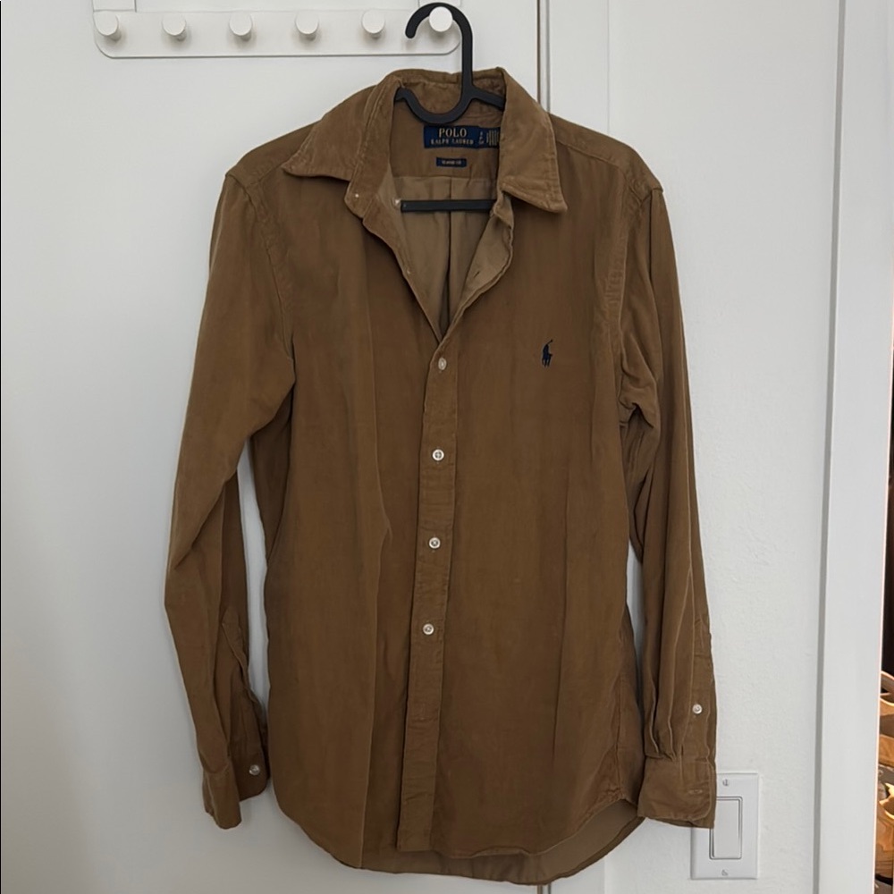 Polo by Ralph Lauren Tan Corduroy Shirt